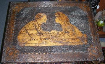 Charles Dana Gibson Pyrography Table